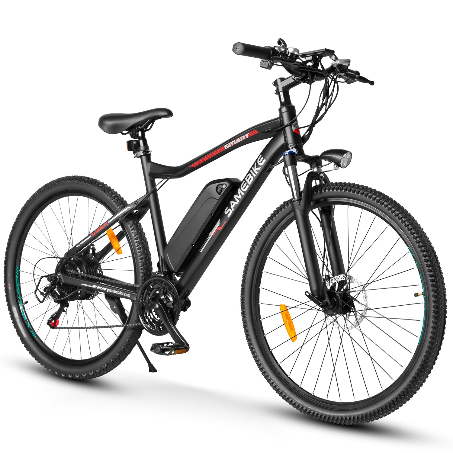 SAMEBIKE Long-Range High-Power Electric Mountain Bike – 500W Motor, 13Ah Down Tube Battery