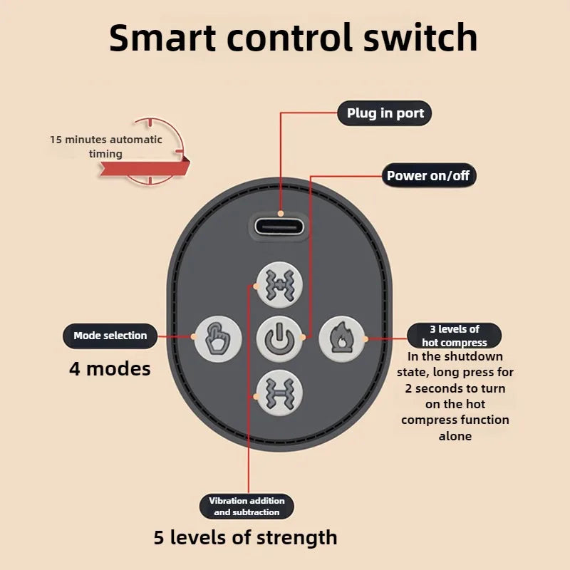 6D Electric Massage Mattress with Heating