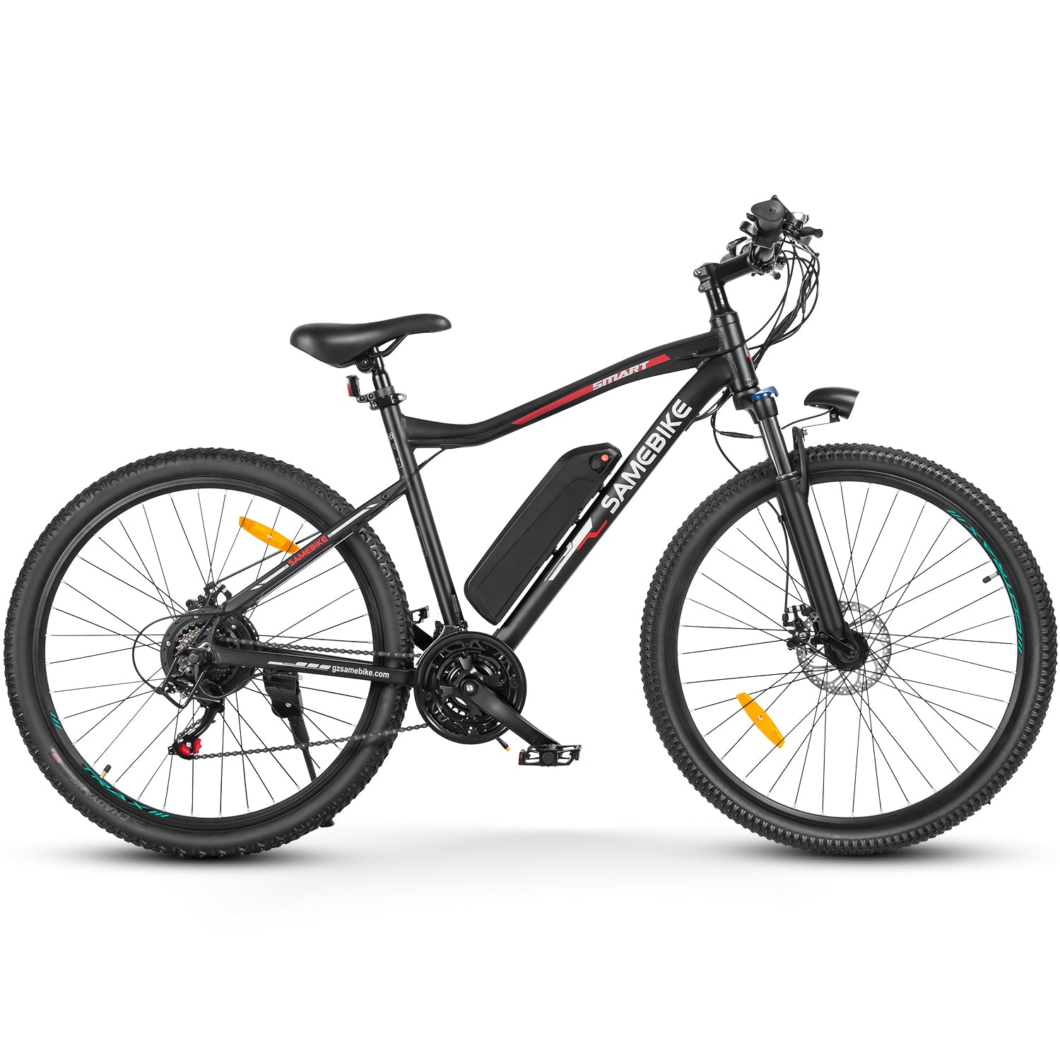 SAMEBIKE Long-Range High-Power Electric Mountain Bike – 500W Motor, 13Ah Down Tube Battery