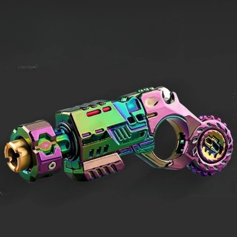 Mini Metal EDC Stress-Relief Gun – Mechanical Fidget Spinner & Slider