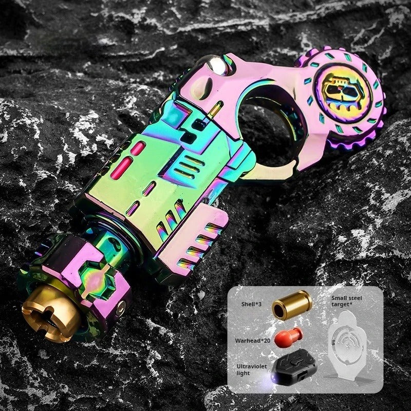 Mini Metal EDC Stress-Relief Gun – Mechanical Fidget Spinner & Slider