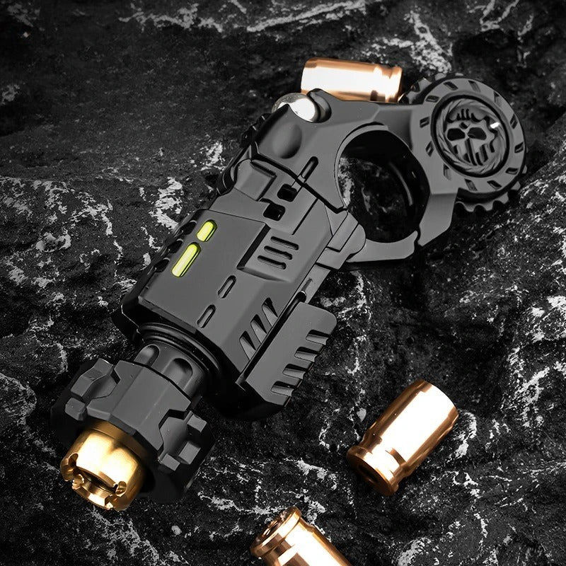 Mini Metal EDC Stress-Relief Gun – Mechanical Fidget Spinner & Slider
