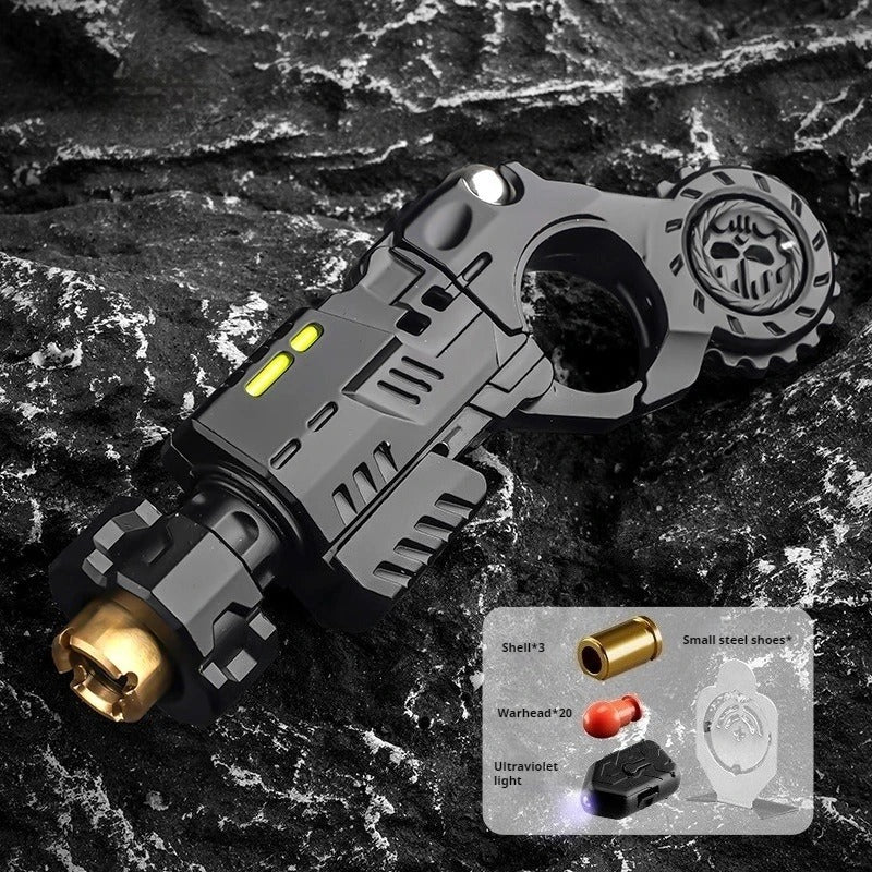 Mini Metal EDC Stress-Relief Gun – Mechanical Fidget Spinner & Slider