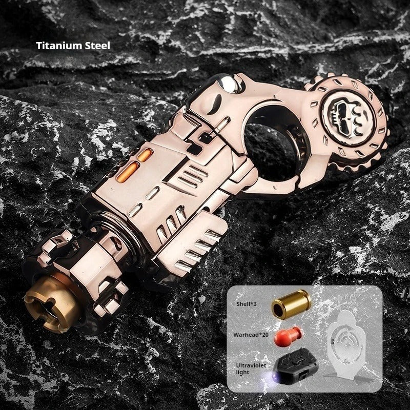Mini Metal EDC Stress-Relief Gun – Mechanical Fidget Spinner & Slider